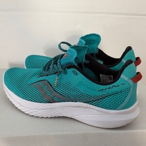 Saucony Kinvara Lightweight Teal & White Running Shoes